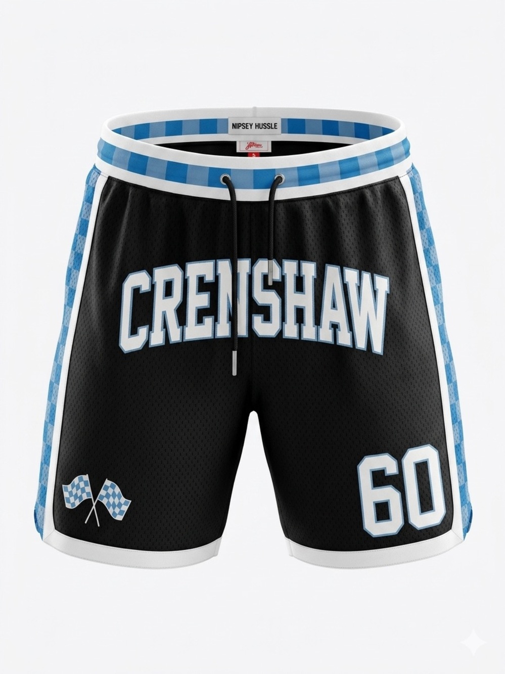 Nipsey Hussle Headgear Classics Crenshaw 60 Basketball Shorts Black Blue S